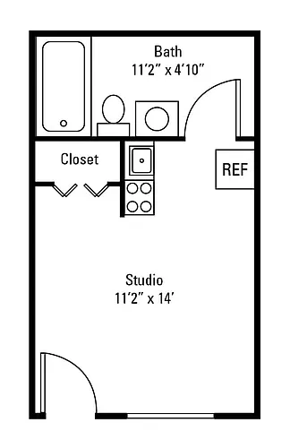 Floor plan 0x1S2BL