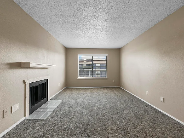 cozy fireplace in the living room