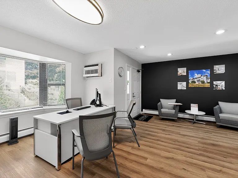 Step into the inviting office space at Eagle Rock Apartments at Enfield, designed for comfort and functionality. Enjoy modern amenities and a stylish atmosphere. Schedule your tour today to see how this space meets your needs!