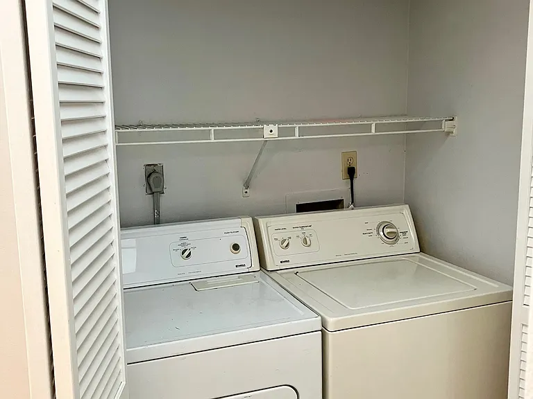 In unit washer and dryer
