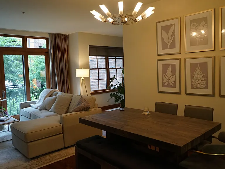 Room for full sized dining table and office