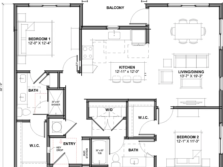 B4 floor plan The Easley