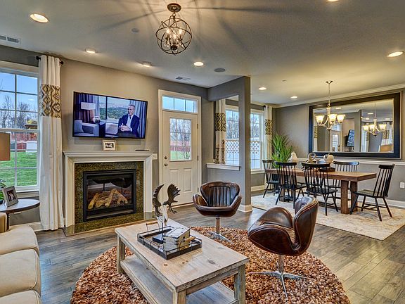 Cozy open and airy living room