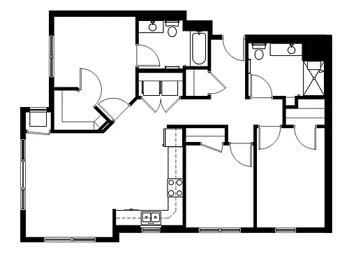 Floor plan 3 Bedrooms