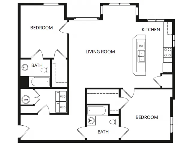 Floor plan 2X2C