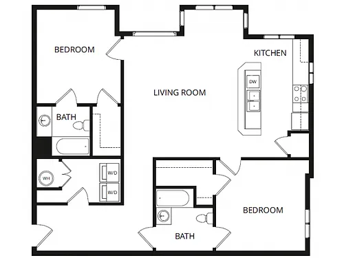 Floor plan 2X2C