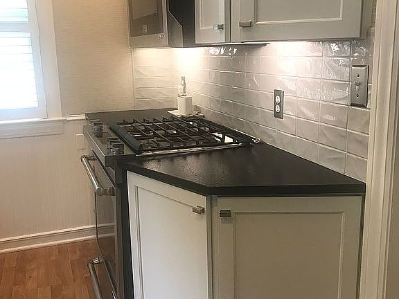 remodeled kitchen with leath