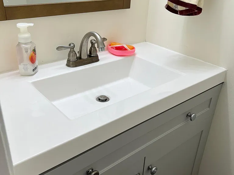 Main floor half bathroom