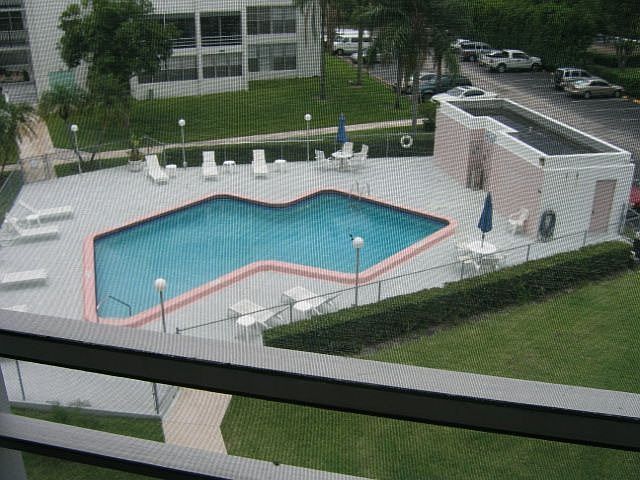 view from screened porch