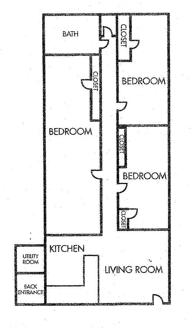 Floor plan 3x1 Partial