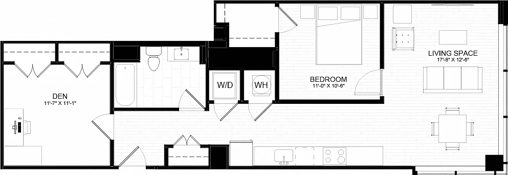 Floor plan 1R