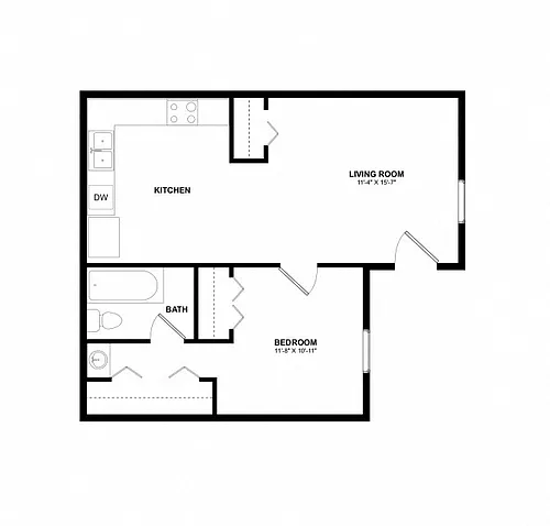 Floor plan Eagles Nest Remodeled
