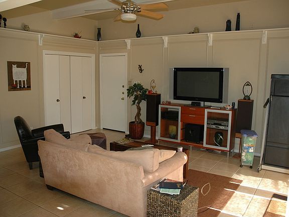 Tiled and raised ceiling