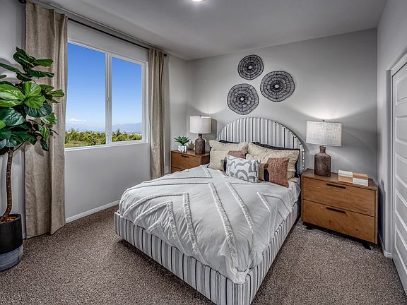 Bedroom in the 3528 floorplan at a Meritage Homes community in Redlands, CA.