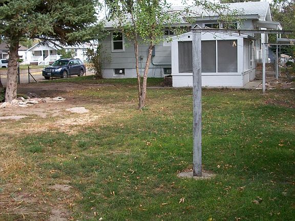 backyard with screen room