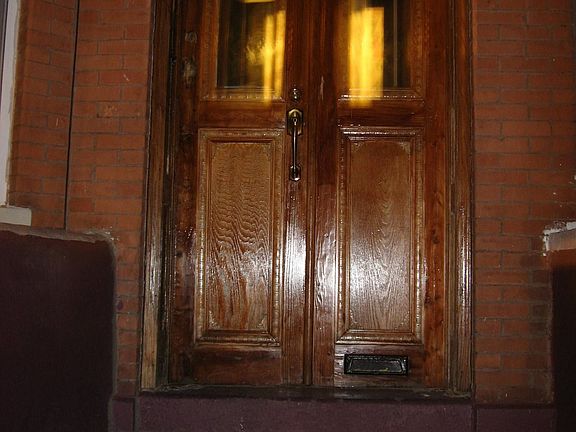 Hard wood front door