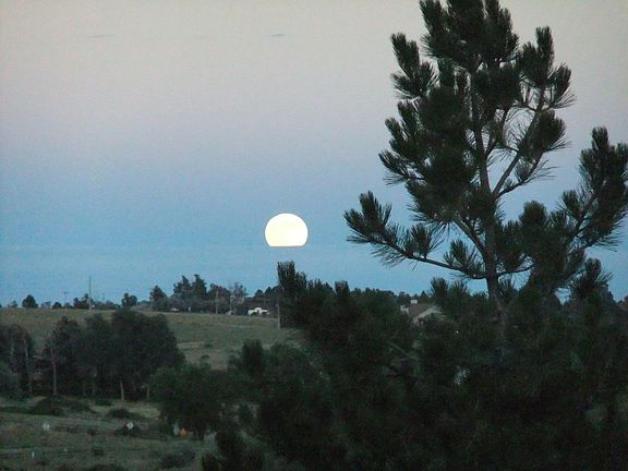 Moonrise off the East deck