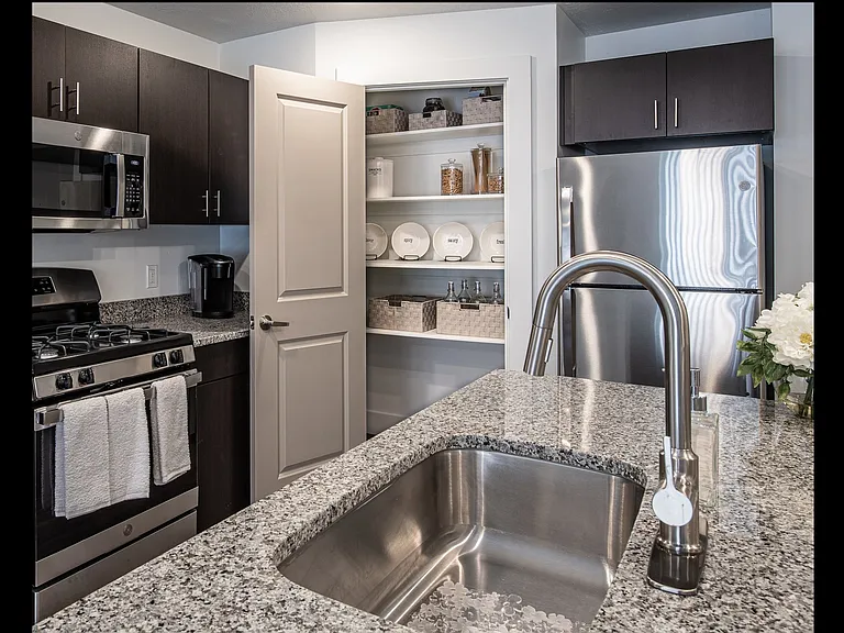 Basin Sinks and Spacious Pantry