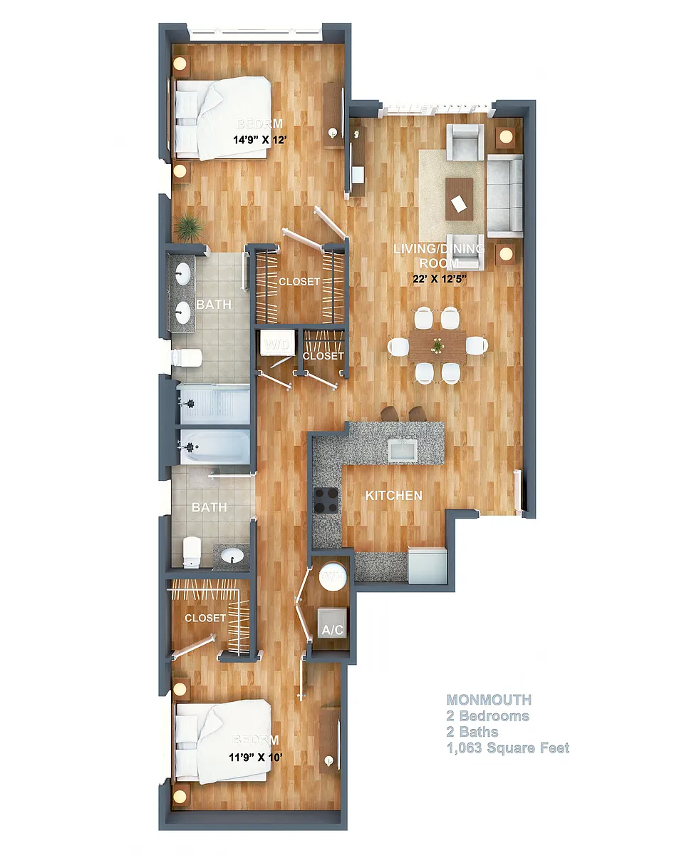 Floor plan Monmouth