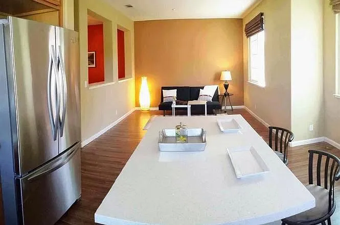 Contemporary open floor plan for living room