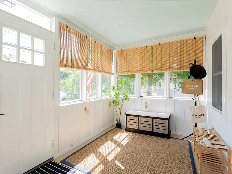 There's no HVAC in the Sunroom; this room is most comfortable in the mornings and evenings.