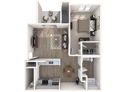 Floor plan A1-1X1