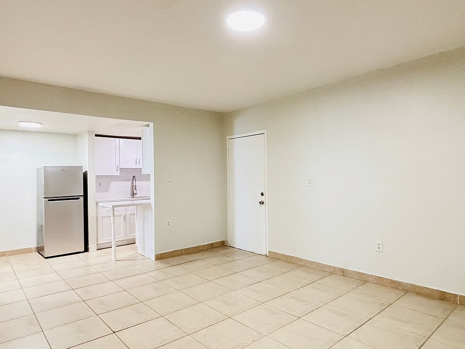 Living area partial kitchen area