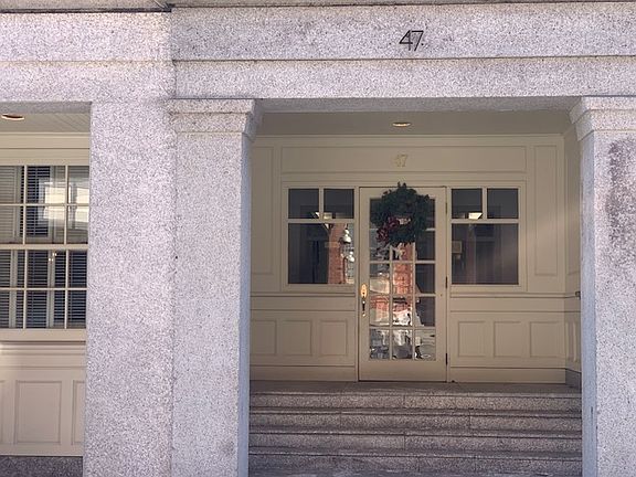 Close up of the Main Entrance on Harvard Street