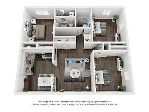 Floor plan 3X2 Duplex