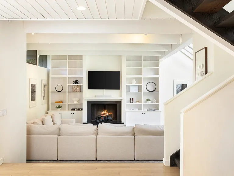 Enjoy plenty of natural light in the expansive living room.