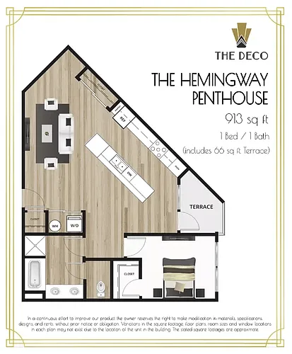 Floor plan The Hemingway Penthouse