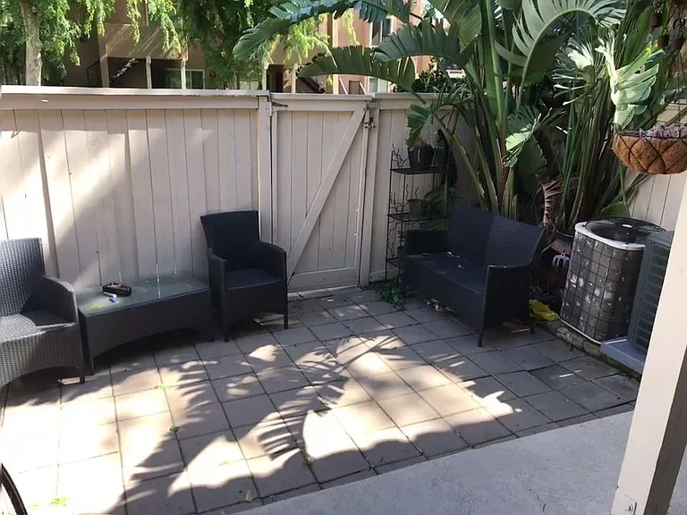 One of the largest backyards in the complex.
