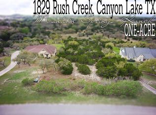1829 Rush Crk, Canyon Lake, TX 78133