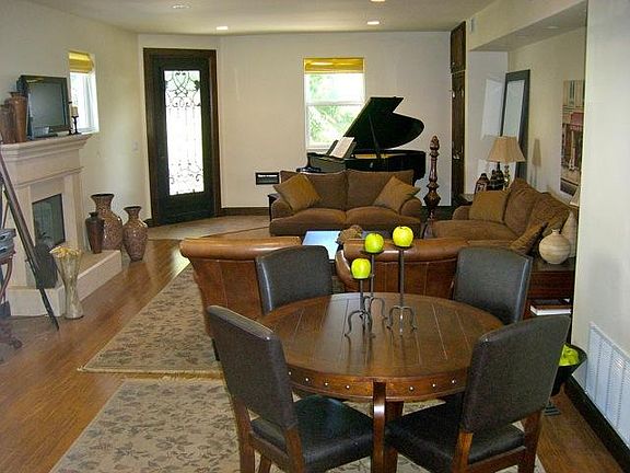 View from dining to front door