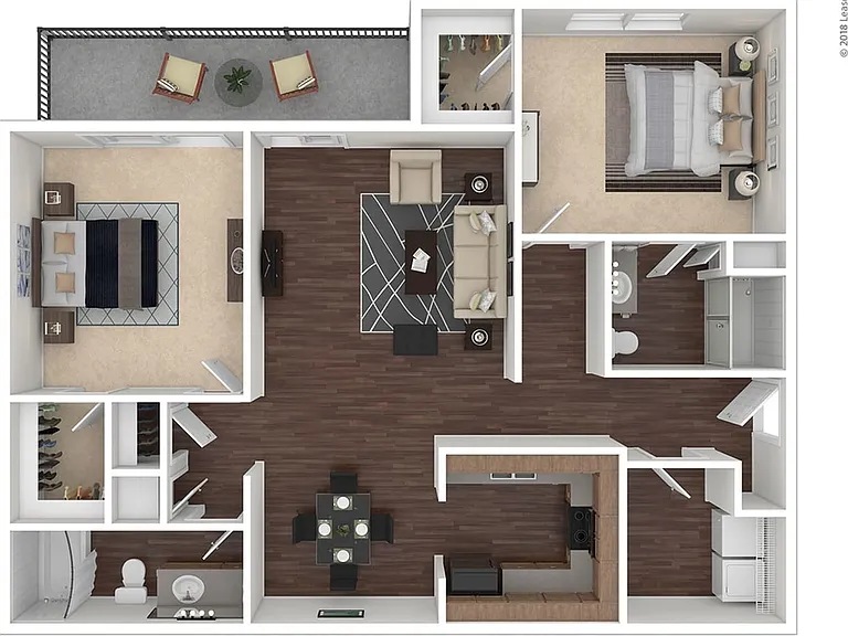Ocean Breeze 2/2 Floor Plan Ocean Breeze 2/2 Floor Plan