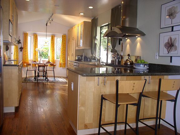 Granite Counters, Birch Cabinets 