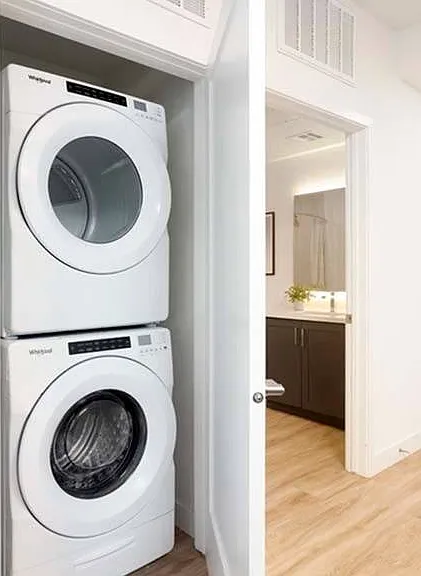 Full-size washer and dryer