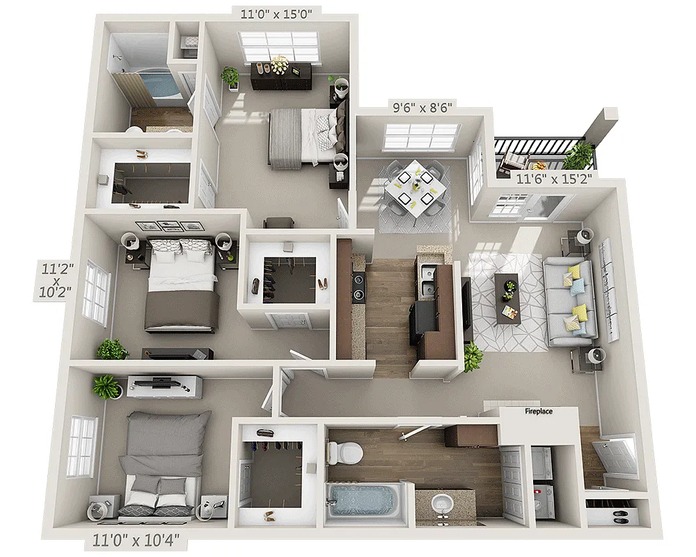 Floor plan Plan 6 (C2)