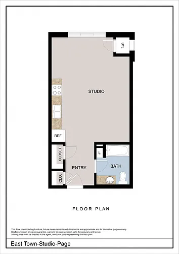 Floor plan Page - Studio