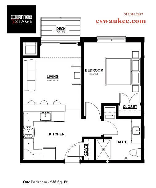 Floor plan The Solo Act