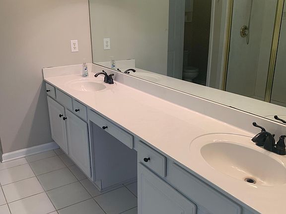 Master bath sink area