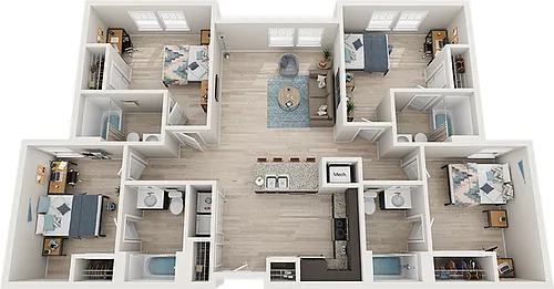Floor plan 4x4 - Platinum