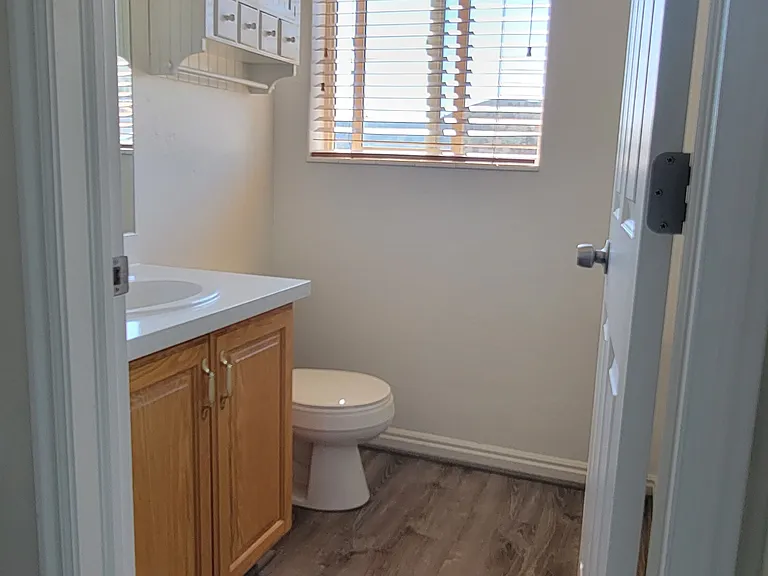 half bath off the kitchen