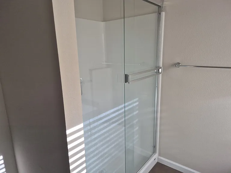 Master bath also includes stand up shower.