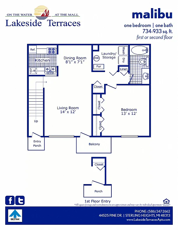 Floor plan Malibu