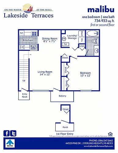 Floor plan Malibu