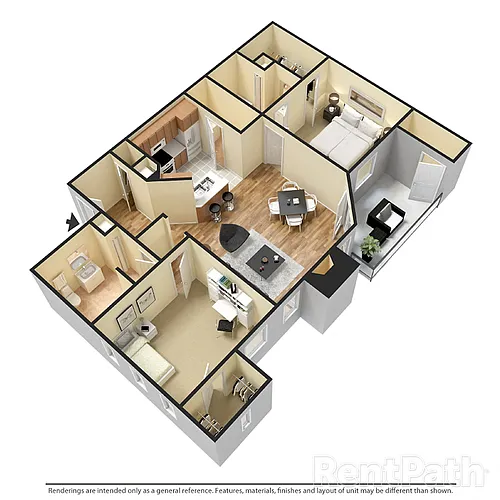 Floor plan 2X2 A