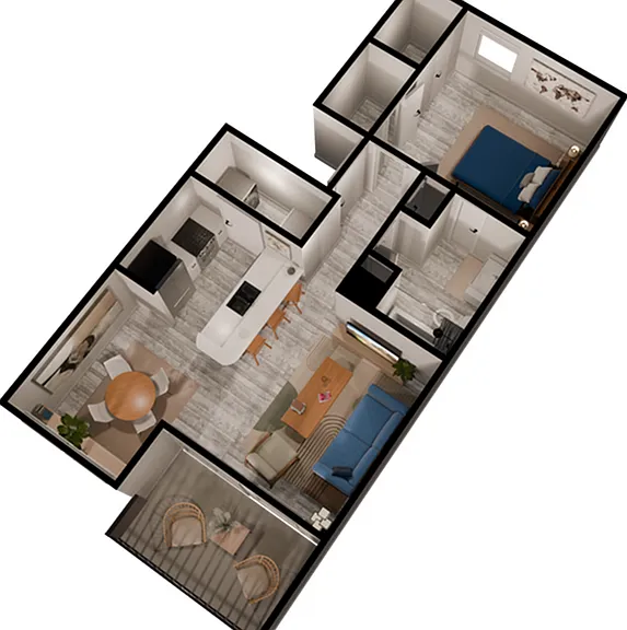 A1 - 1 Bed 1 Bath A1 - 1 Bed 1 Bath