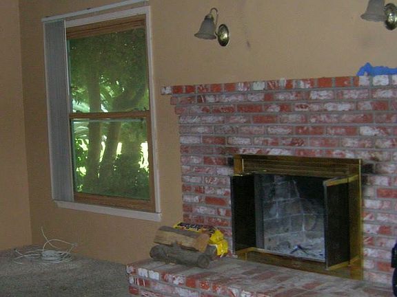Fireplace in family room