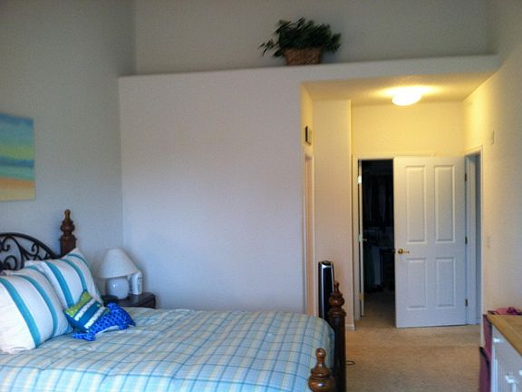 Master with huge walk-in closet!
